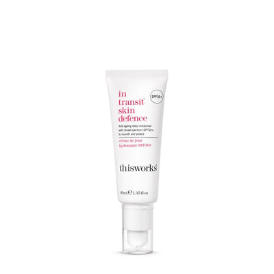 M&S This Works In Transit Skin Defence SPF50+ Daily Moisturiser 40ml- Buy online at McGrocer