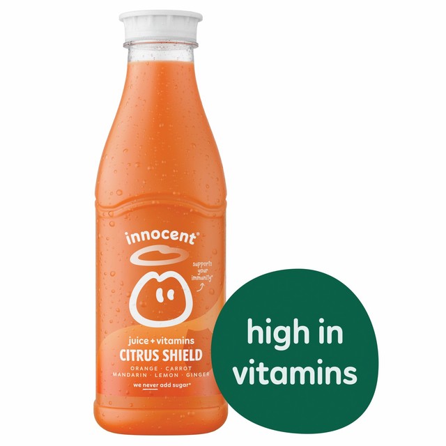 Innocent Plus Citrus Shield Orange & Carrot Juice 750ml, UK version
