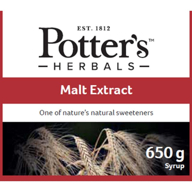 Potters Malt Extract sweetener 650g, imported from the UK