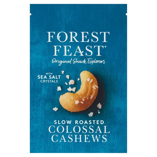 Forest Feast slow roast sea salt colossal cashews 120g - British product