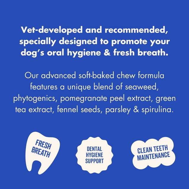 Marleybones dental supplement chew for dogs, imported from the UK