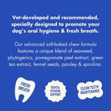 Marleybones dental supplement chew for dogs, imported from the UK