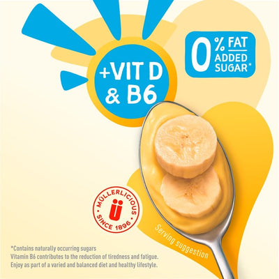 M&S Müller Light Banane und Vanillesoße Fettfreier Joghurt 160g – Jetzt bei McGrocer online kaufen