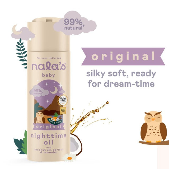 Nala's Baby Nighttime Oil 200ml, imported from the UK