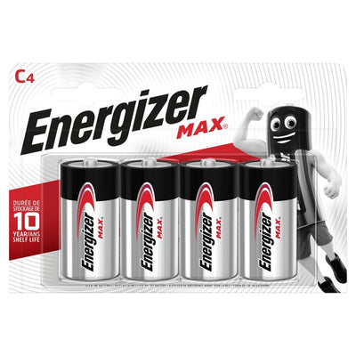 M&S Energizer Max C Alkaline Batteries 4-Pack- Buy online at McGrocer