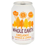 Whole Earth sparkling orange and lemon drink 330ml (British brand)