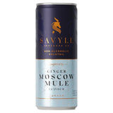Savyll alcohol-free Ginger Moscow Mule cocktail 250ml (British brand)