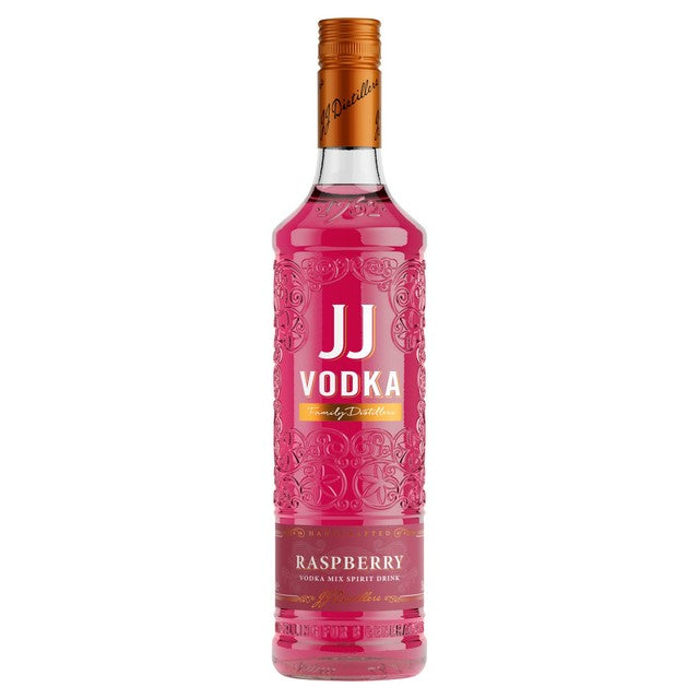 JJ Whitley raspberry vodka 1L, UK version