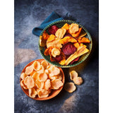 M&S Sea Salted Vegetable Crisps 100g, imported from the UK