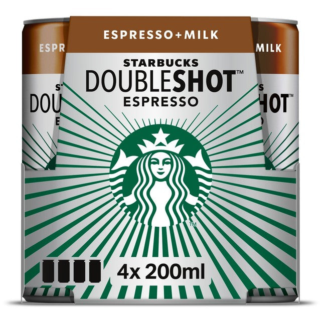 Starbucks Doubleshot Espresso Iced Coffee four pack (British brand)