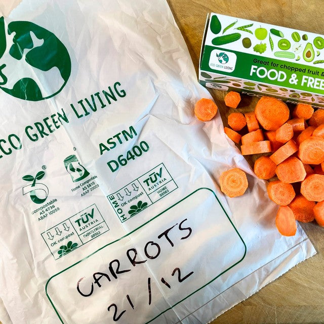Eco Green Living Certified Compostable Freezer Bags 2L - British product
