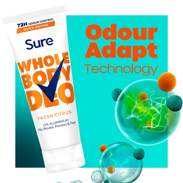 Sure fresh citrus deodorant cream 75ml (British brand)