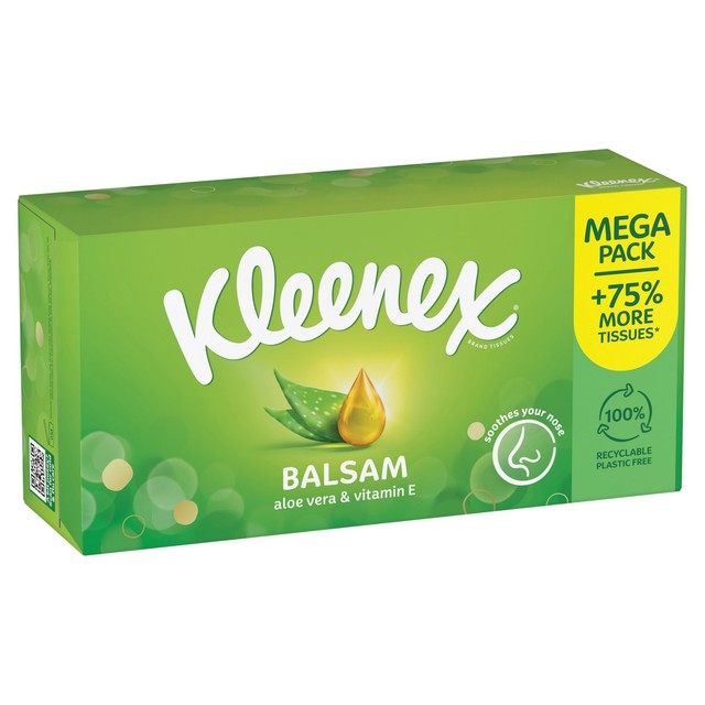 Kleenex Balsam tissues MEGA Box 112 tissues, UK version