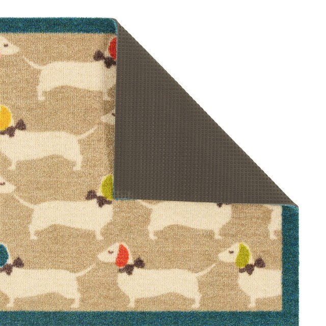 Phoenix Bright Doggie Patterned Dog Mat 50x75cm, UK version