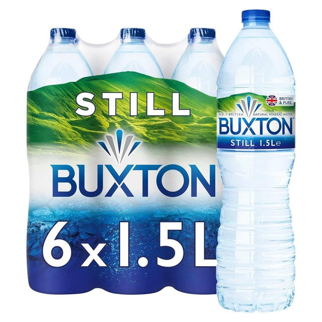 Buxton still mineral water 1.5 litre 6 pack - British product