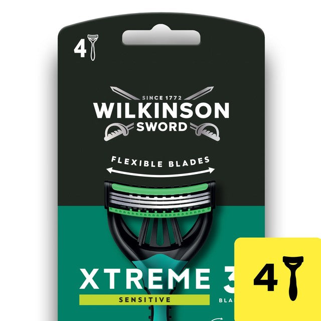 Wilkinson Sword Xtreme 3 Sensitive disposable razors, UK version
