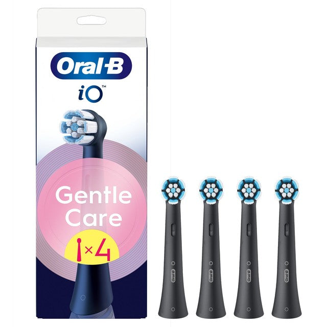 Oral-B Gentle Care Black replacement toothbrush heads, imported from the UK