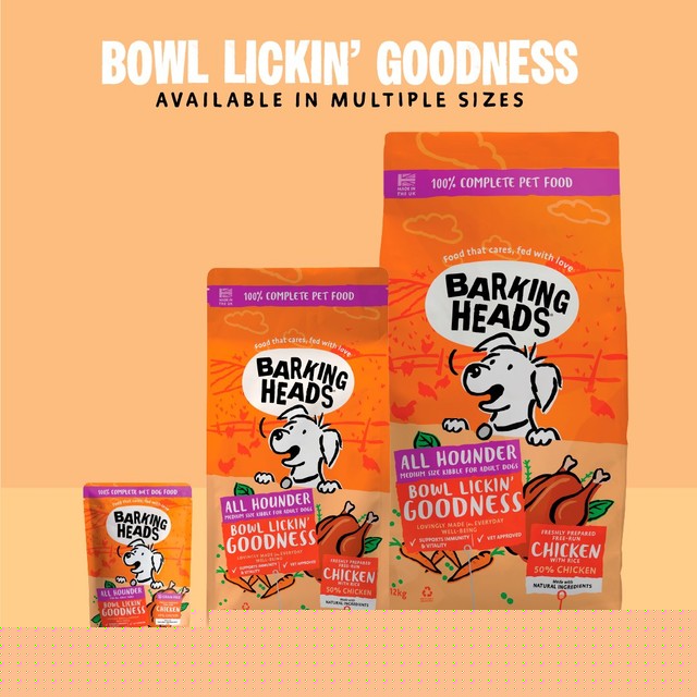 Barking Heads Bowl Lickin' Chicken wet dog food 300g - British product