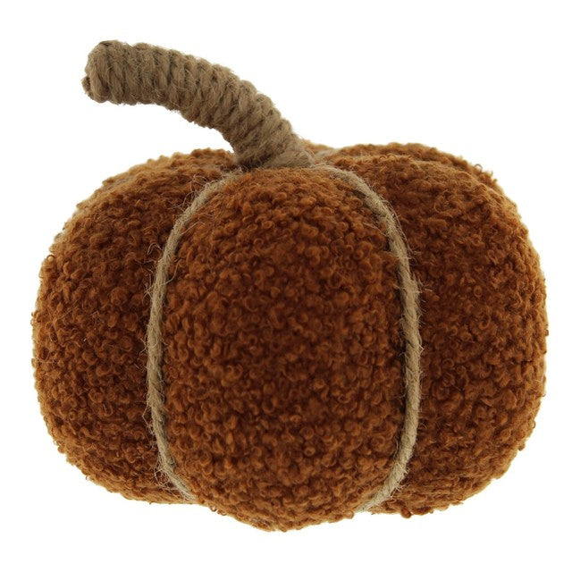 Festive Autumn Halloween brown pumpkin table top decoration 13cm - British product