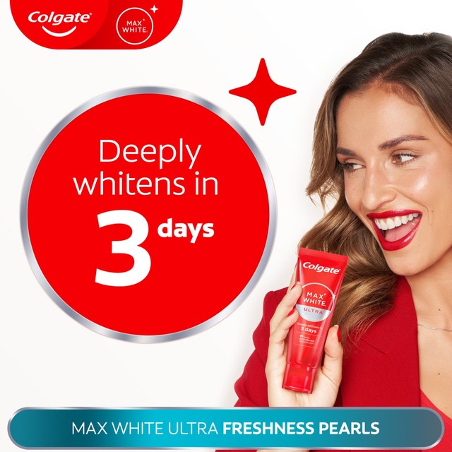 Colgate Max White Ultra Fresh Pearls toothpaste 75ml - British product