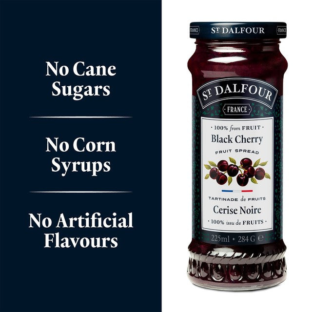 St Dalfour black cherry fruit spread 284g (British brand)