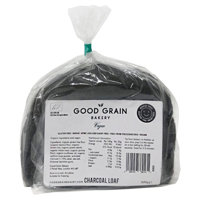 Good Grain activated charcoal loaf 500g - British product