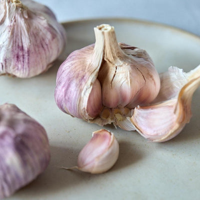 Natoora Lila Knoblauch Frischer Knoblauch 2 pro Packung