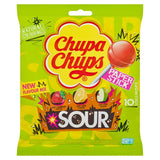 Chupa Chups sour lollipops fruit mix 10 pack - British product
