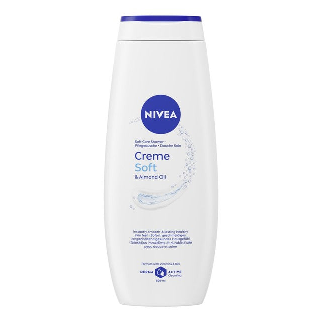Nivea Shower Creme Soft Moisturising 500ml, imported from the UK