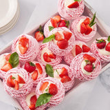 The Glorious Mess strawberry meringue nests 4 x 30g (British brand)