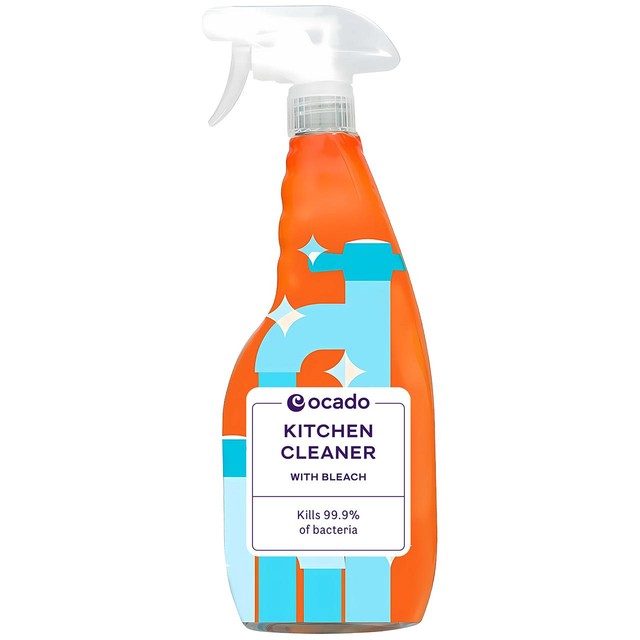 Ocado kitchen cleaner with bleach spray 750ml, imported from the UK