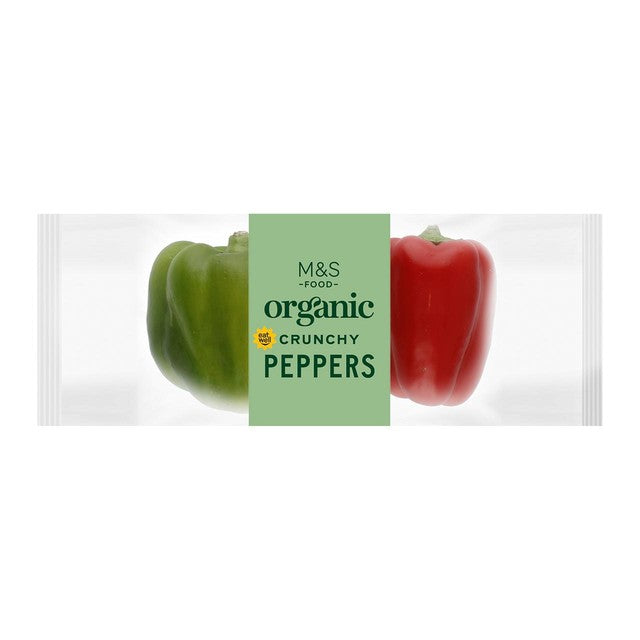 M&S organic peppers 2 pack, imported from the UK