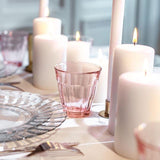 Duralex Picardie pink glass tumbler set 250ml - British product
