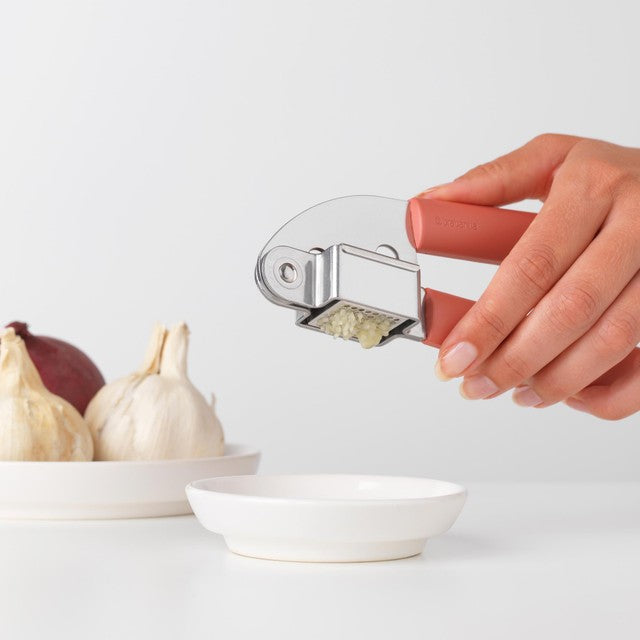 Brabantia Garlic Press Tasty+ Terracotta Pink - British product