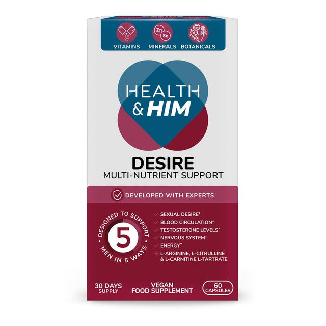 Health & Her Desire multi-nutrient supplement for men, UK version
