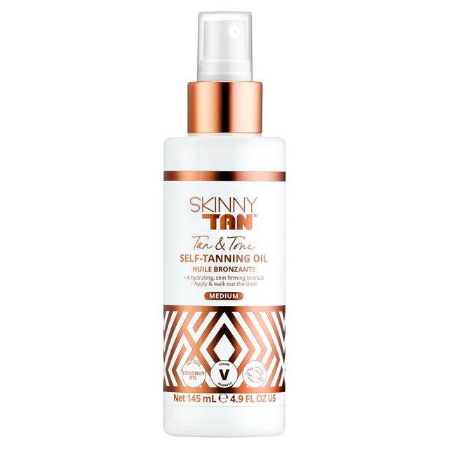 Skinny Tan Self-Tanning Oil Medium 145ml (British brand)