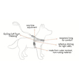 EzyDog Quick Fit Black dog harness Large - British product