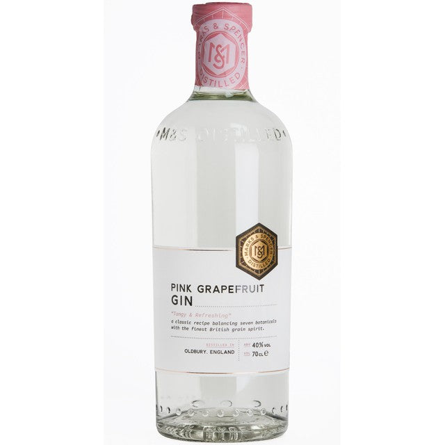 Marks & Spencer Pink Grapefruit Gin 700ml, imported from the UK