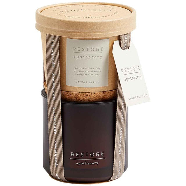 M&S Apothecary Restore scented candle set, imported from the UK