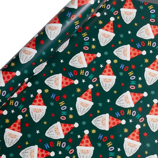 Sainsburys Santa Roll Wrap 10m