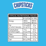 Smiths Chipsticks Salt & Vinegar crisps multipack 6x17g - British product