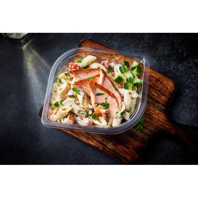M&S Honey Roast Salmon Pasta Salad, imported from the UK