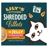 Lily's Kitchen cat food shredded fillets in jelly with chicken and salmon 8 x 70g, UK version