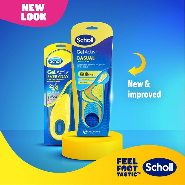 Scholl Gel Activ Casual Insoles Small (British brand)