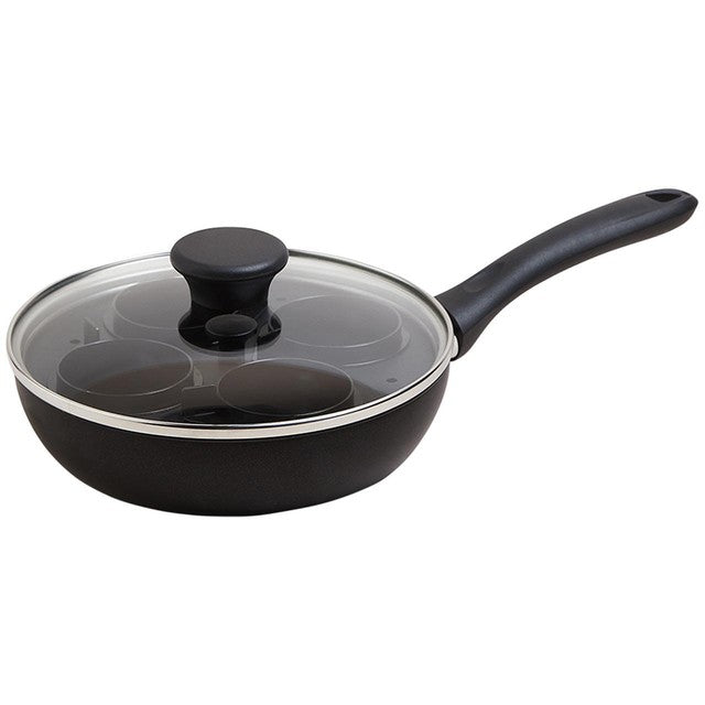 M&S black aluminium 20cm egg poacher, imported from the UK
