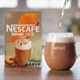 Nescafe caramel latte instant coffee 12 sachets, imported from the UK