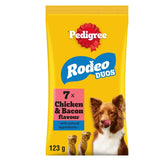 Pedigree Rodeo Duos dog treats Chicken & Bacon, UK version