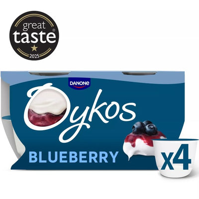 M&S Oykos Blaubeer Luxus Joghurt Dessert im Griechischen Stil 4 x 110g - Online kaufen bei McGrocer