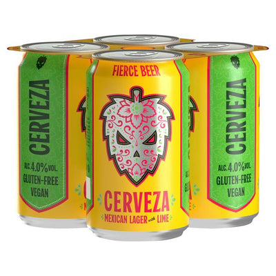 Sainsburys Fierce Beer Cerveza Mexican Lager with Lime 330ml- Buy online at McGrocer
