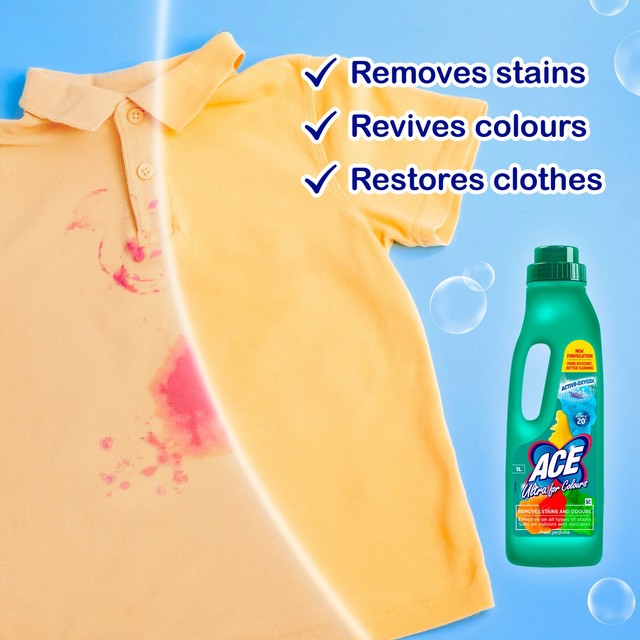 Ace Ultra For Colours laundry stain remover 1L - British product